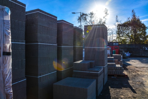 Jasonic can deliver quantities of concrete blocks